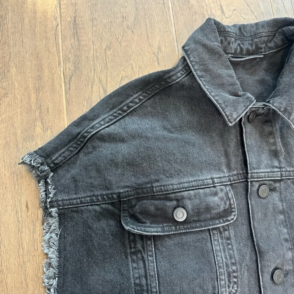 ASOS Black Western Denim Vest - Sweet Cowboy Blues - Picture 3 of 14